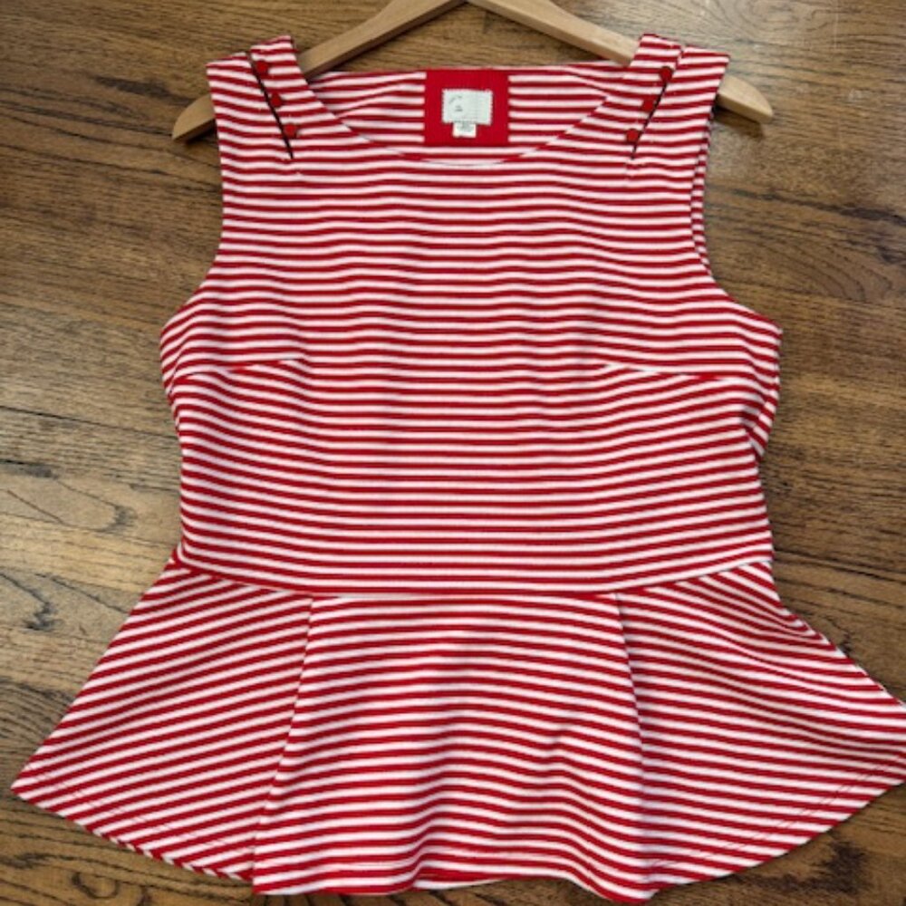 Red Striped Tank Top